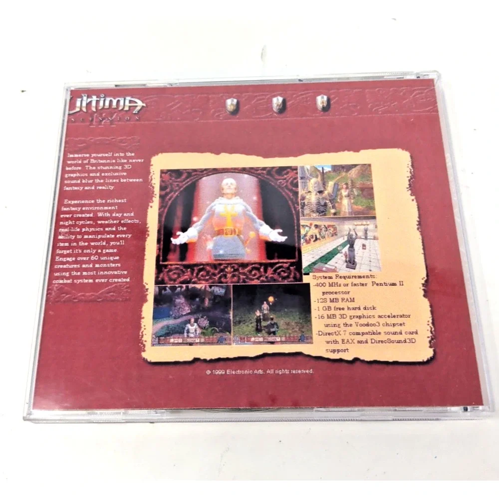 Ultima IX : Ascension 9 - rare retro PC game - both discs game install